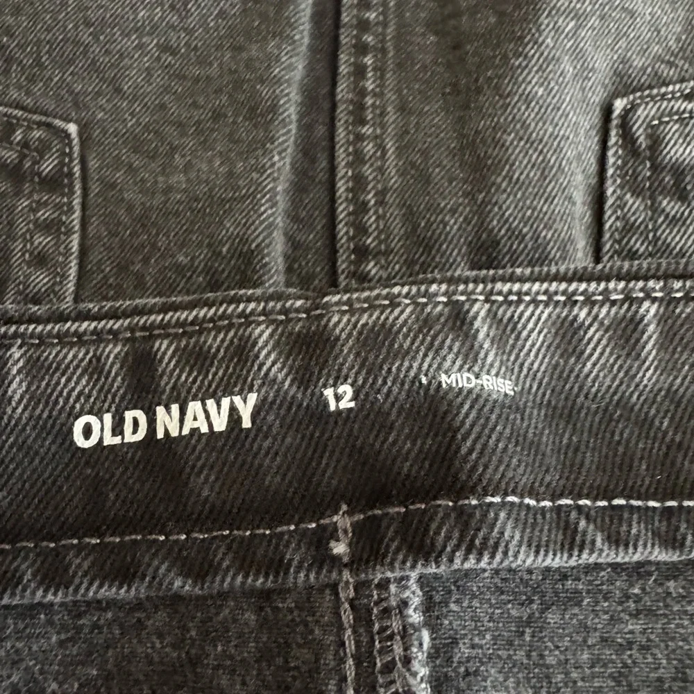 NWT Old Navy Black Mini Jean Skirt Size 12